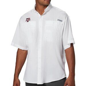 Texas A&M Aggies NWT Columbia PFG Tamiami‎ Men's Button-Down Shirt, S